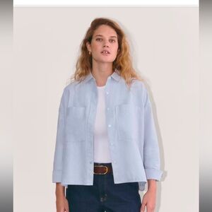 Everlane The Boxy Oxford (In Dark Blue!!)